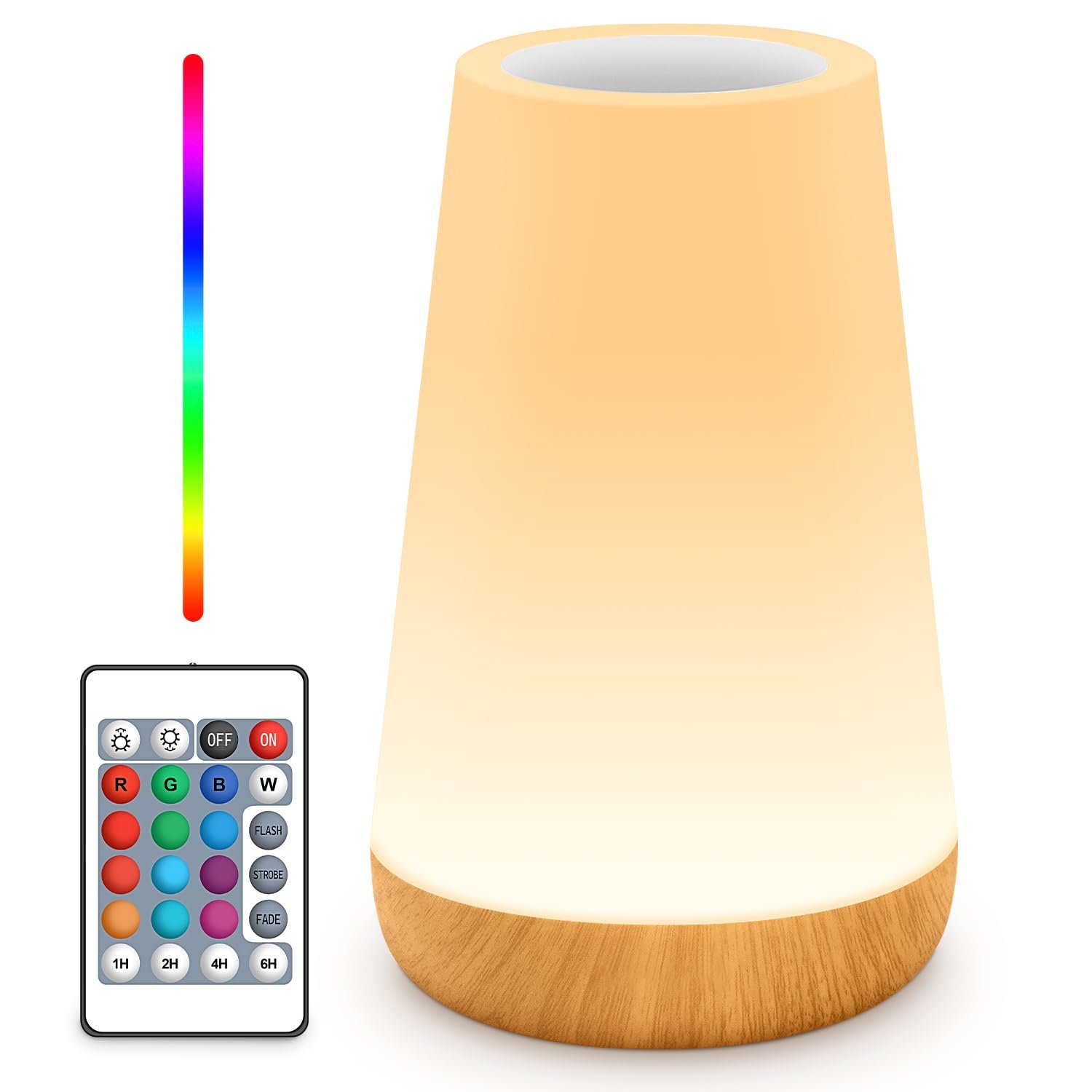 Auxmir M4 RGB Touch Bedside Night Light with Remote