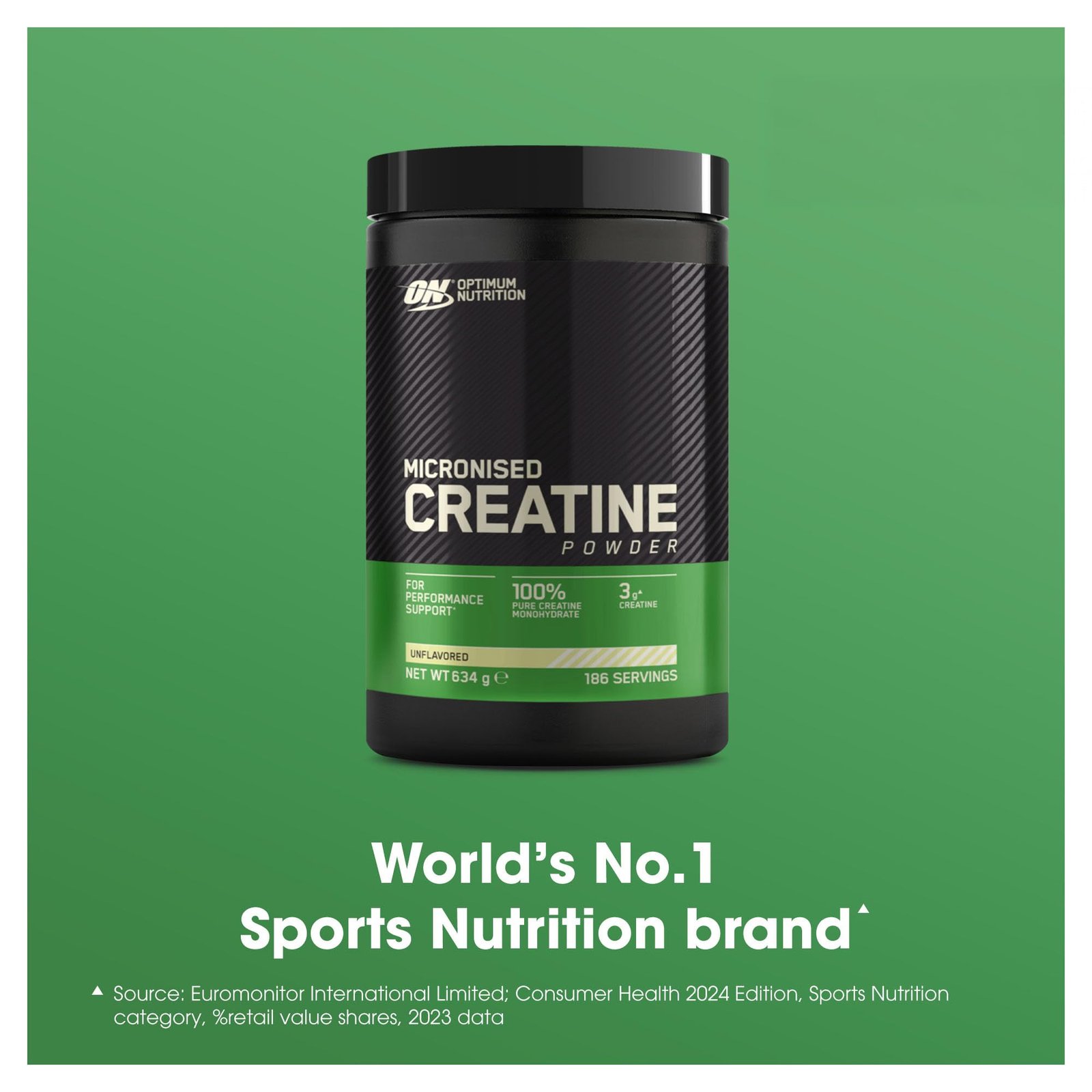 Optimum Nutrition Creatine Monohydrate Powder, 634g - Image 2