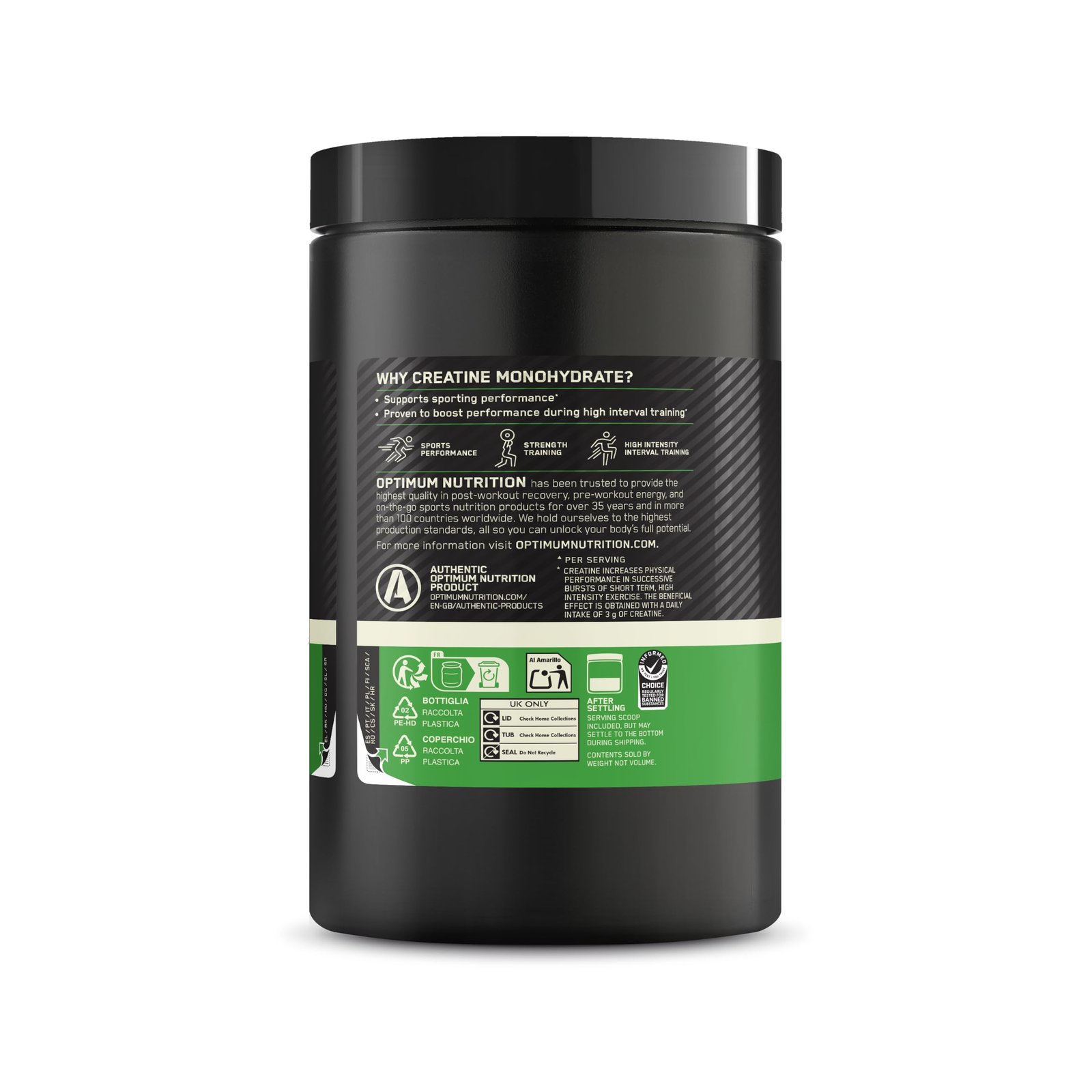 Optimum Nutrition Creatine Monohydrate Powder, 634g - Image 10