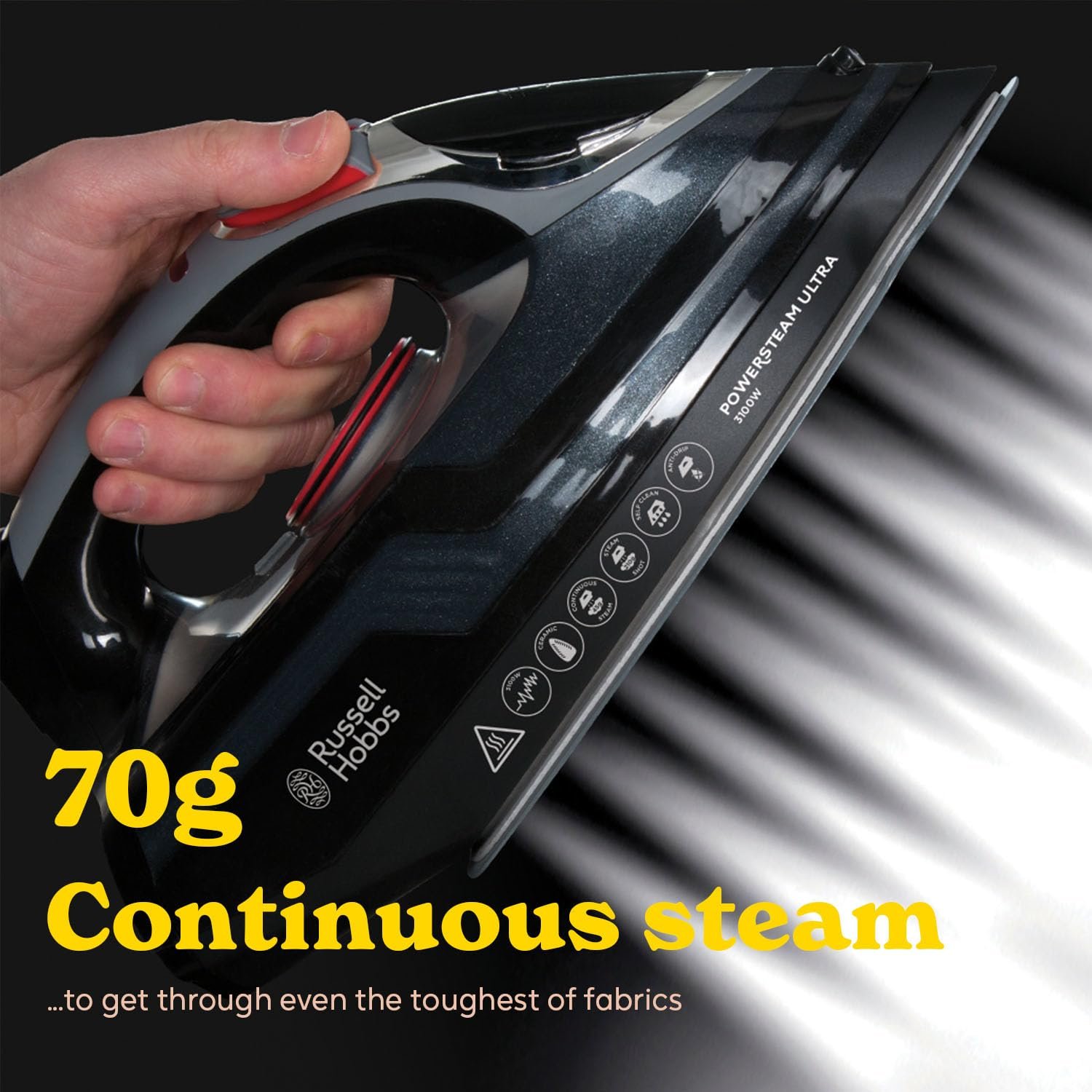 Russell Hobbs Powersteam Ultra Steam Iron 20630, 3100W, 350ml - Image 4